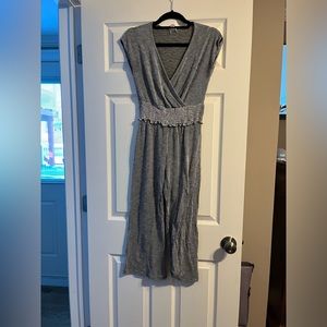 Black and white striped jumpsuit